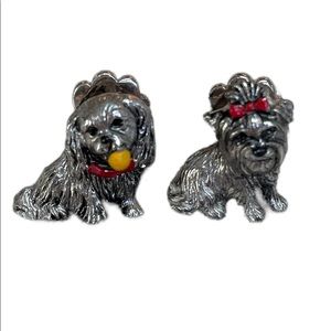 Silver Dog Cufflinks- NWOT